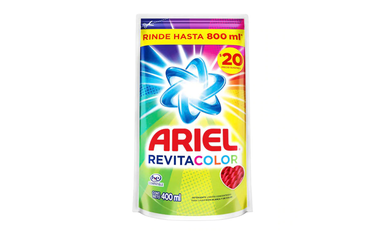 ARIEL LIQUIDO SACHET 450 ML.