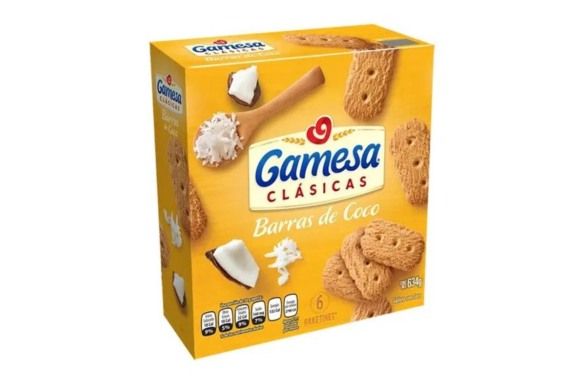 BARRAS DE COCO GAMESA 634 GR