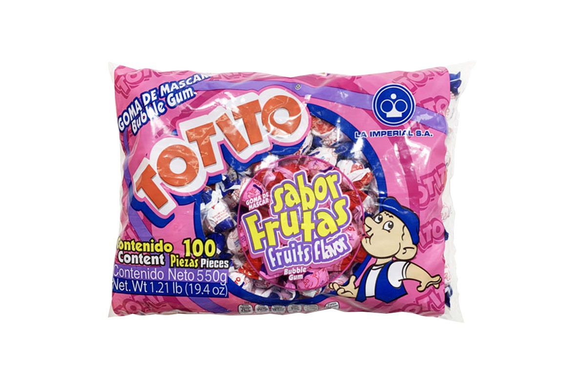 CHICLE TOTITO FRUTAS 100'S