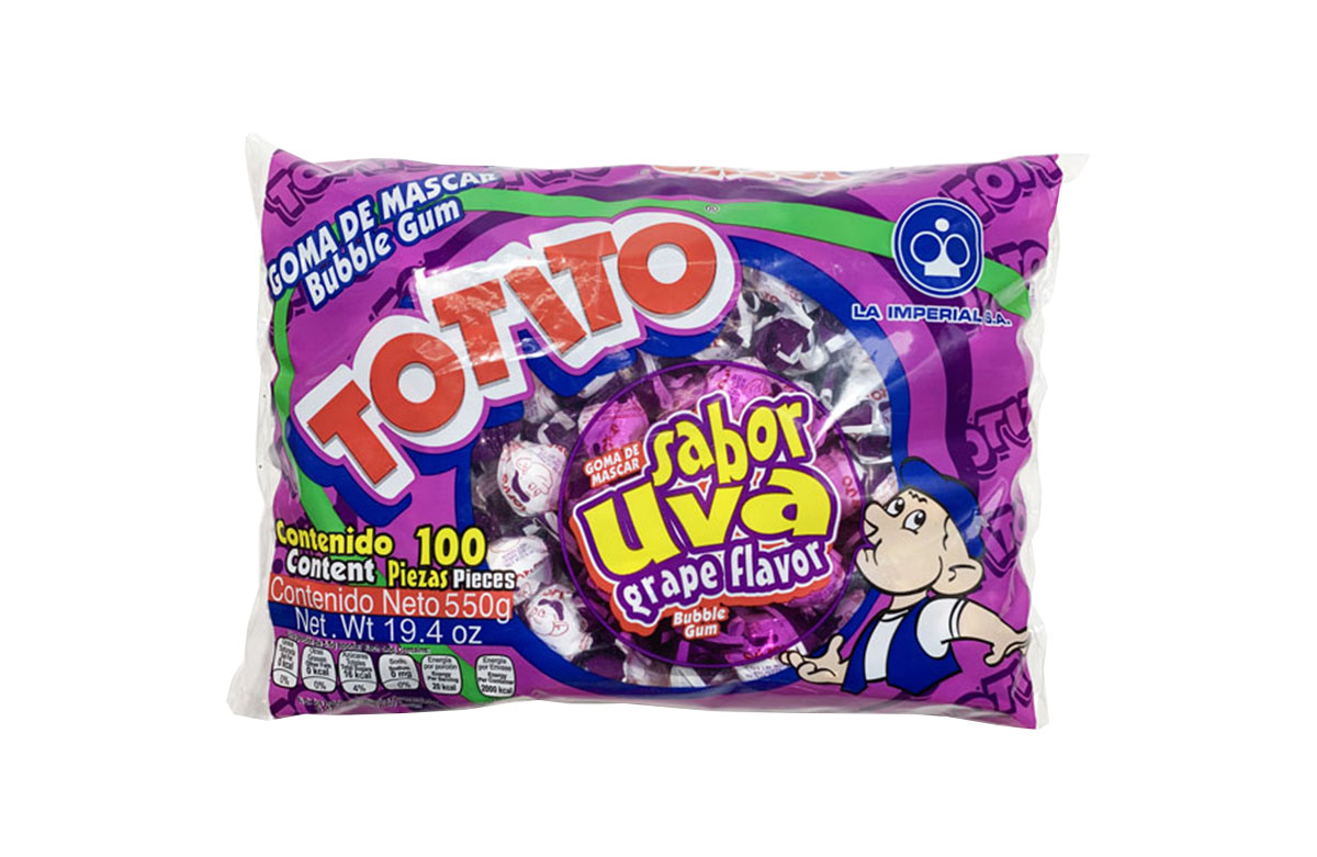 CHICLE TOTITO UVA 100'S