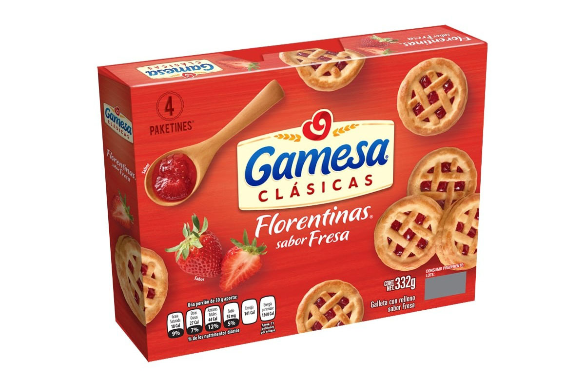 FLORENTINAS FRESA 332 GR